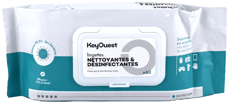 Lingettes nettoyantes et désinfectantes