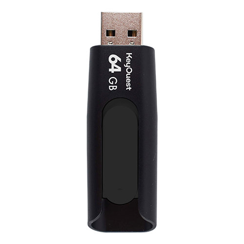 clé USB keyslide noir