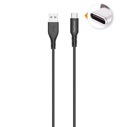 KeyOuest câble USB/USB-C noir 1,20m eKOgreen