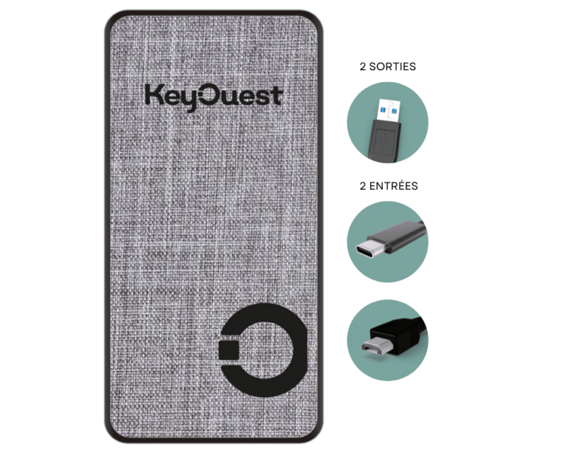 KeyOuest Power Bank recyclée eKOgreen