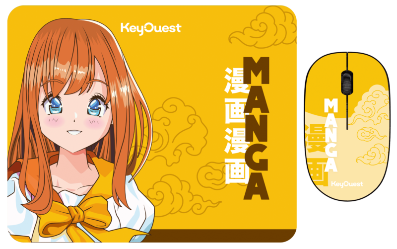 KeyOuest assortiment tapis et souris Manga Amaya