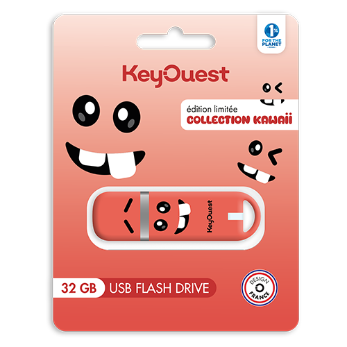 clé USB 32 Go kawaii rouge Keyouest