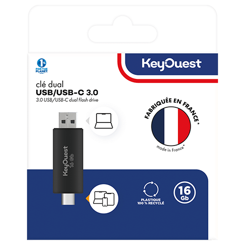 CLÉ DUAL USB/USB-C 16 GB